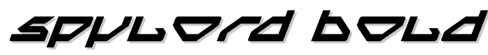 Spylord Bold Italic font